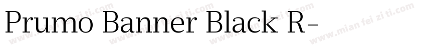 Prumo Banner Black R字体转换
